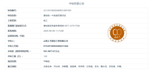 8.1嵩明县一中食堂改建项目