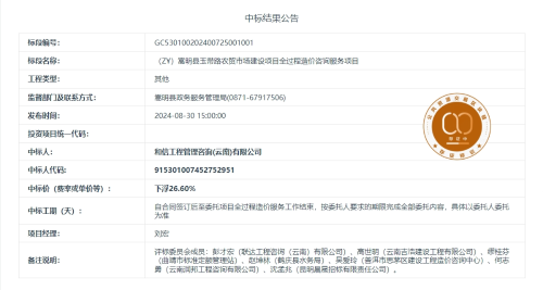8.22（ZY）嵩明县玉带路农贸市场建设项目全过程造价咨询服务项目