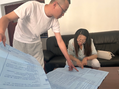 2025年5月15日嵩明县防震减灾局到云南商务学院开展建设工程抗震设防检查工作