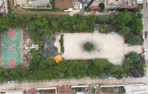 小街镇李官应急避难场所俯拍图