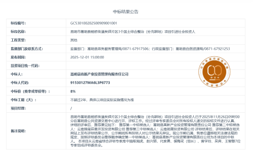 11.26昆明市嵩明县杨桥街道矣铎片区3个国土综合整治（补充耕地）项目引进社会投资人
