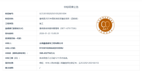 1.4嵩明县2025年高标准农田建设项目（四标段）