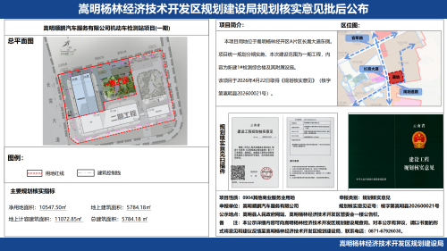 1-嵩明顺鹏汽车服务有限公司机动车检测站项目(一期)规划核实意见批后公布_01