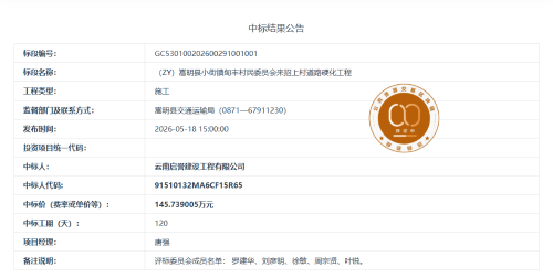 5.12（ZY）嵩明县小街镇甸丰村民委员会来招上村道路硬化工程