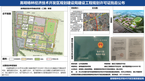 嵩明县实验中学建设项目(二期)新增建设工程规划许可证批后公布_01(1) 嵩明县实验中学建设项目(二期)新增建设工程规划许可证批后公布_01(1)