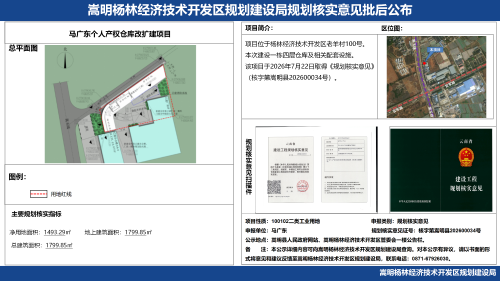 马广东个人产权仓库改扩建项目规划核实意见批后公布_01 马广东个人产权仓库改扩建项目规划核实意见批后公布_01