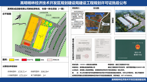 嵩明航成运输有限公司新能源物流、仓储一体化项目(一期)建设工程规划许可证批后公布(1)(1)_01 嵩明航成运输有限公司新能源物流、仓储一体化项目(一期)建设工程规划许可证批后公布(1)(1)_01